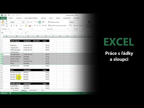 Video: Jak pojmenujete řádek v Excelu?