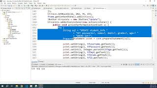 (GUI)59 학생정보 수정하고 삭제하기UPDATE, DELETE