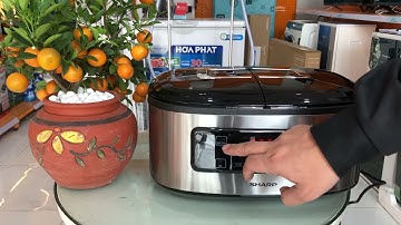 Nồi Cơm Hai Ngăn Đa Năng   Sharp Điện Tử 1.8 Lít KN-TC50VN-WH