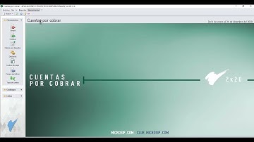 Microsip Cuentas por cobrar: Crear pólizas contables en cuentas por cobrar