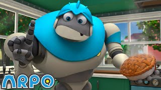Messy Pie Baking! | ARPO The Robot | Funny Kids Cartoons | Kids TV Full Episodes
