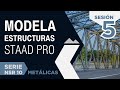 MODELA estructuras STAAD Pro👷‍♂️ I Serie NSR 10 Metálicas