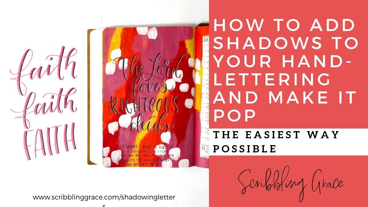 Adding Shadows To Your Lettering The Easy-Peasy Way - YouTube