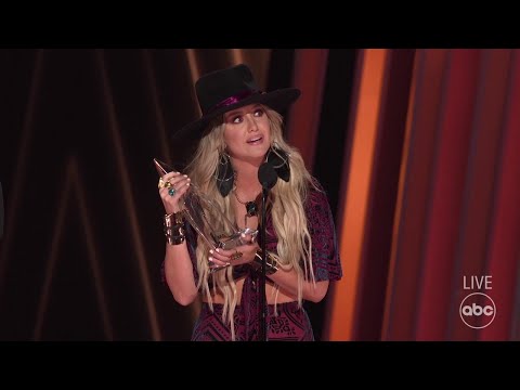 Lainey Wilson Accepts the Award for New Artist of the Year at CMA Awards 2022 - The CMA Awards