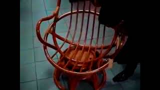 Кресло качалка из ротанга Swivel Rocker