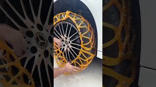Fully automatic spring car snow chains, quick installation, done in minutes, 4-piece