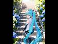 紫陽花の咲く石段で #shorts #初音ミク #紫陽花