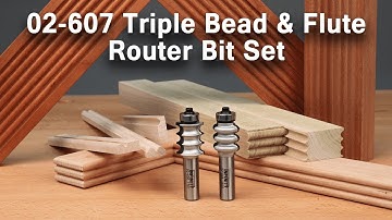 Create Unique Details with a Triple Bead & Flute Router Bit Set