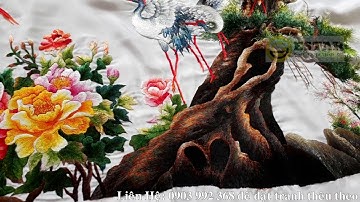 TRANH THÊU TÙNG HẠC DIÊN NIÊN - TRANH THÊU TÙNG HẠC MẪU ĐƠN