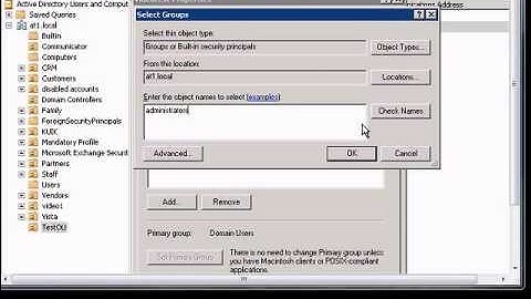 Add user to a new group in Windows 2008 Active Directory