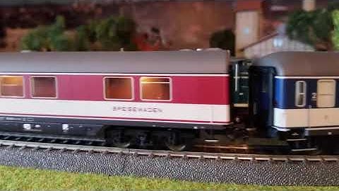 Marklin 37807 first day on the layout!  Last one at the store:) V 200 V 220 Blue