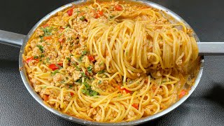 10 minute miracle! My children's favorite pasta recipe! Incredibly delicious!