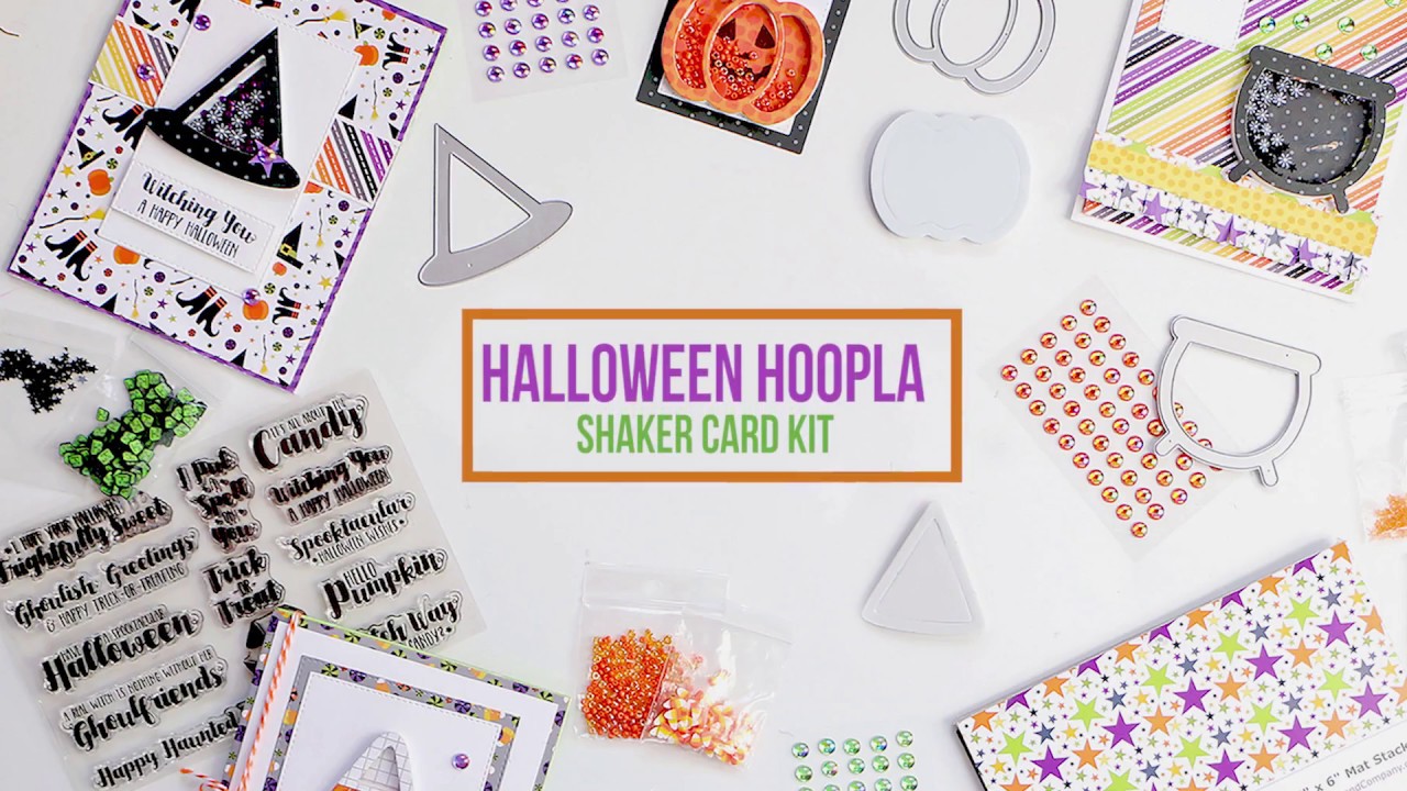 ⁣Halloween Hoopla Shaker Card Kit