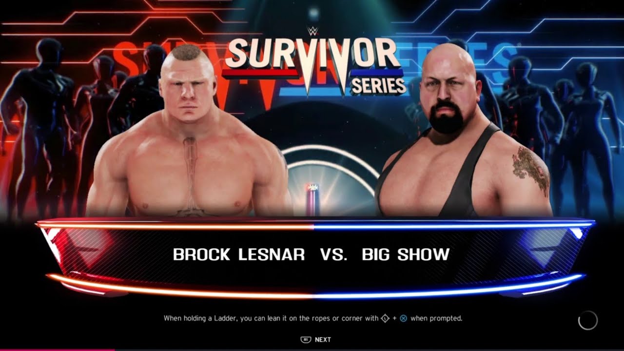 WWE 2K20 - BROCK LESNAR VS. BIG SHOW (BREAKING THE RING) PS4