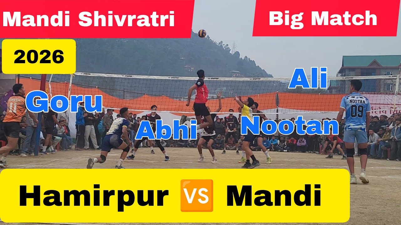 🔥Hamirpur 🆚️ Mandi 🔥 big Match 🔥 Set -3 volleyball Match at International Mandi Shivratri 2026