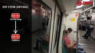 (Labour Day crowd) SMRT - KSF C151B (681/682) (Yio Chu Kang » Canberra)
