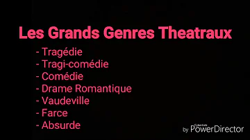 Quels sont les différents genres du théâtre ?