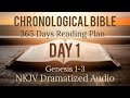 Day 1  one year chronological  daily bible reading plan  nkjv dramatized audio version  jan 1