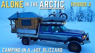 Driving an Old Ford Truck to the Arctic Ocean in -60F/-51C | 5 Days/2,000 miles Snowstorm Camping