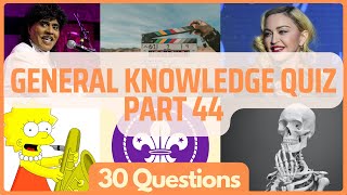 General Knowledge Pub Quiz Trivia | Part 44