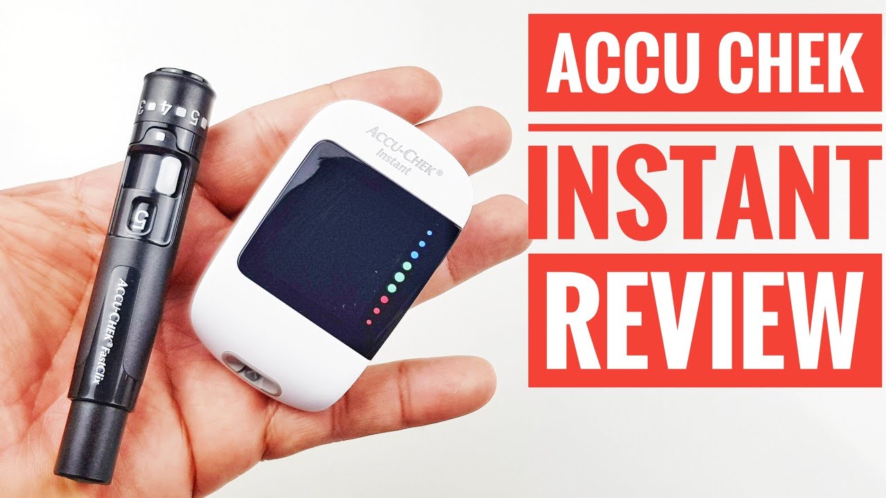 เครื่องวัดระดับน้ำตาลในเลือด Accu Chek instant - YouTube