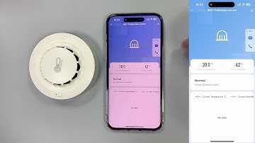 WIFI Smoke Sensor With Temperature & Humidity Monitor WL-JT-228WTH