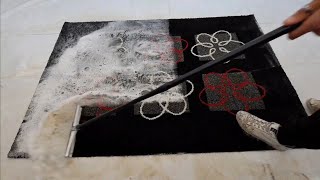 rug cleaning speed up #carpetcleaning #statisfying #relaxing #asmr