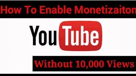 How to Enable Monetization Without 10,000 views | Youtube Update