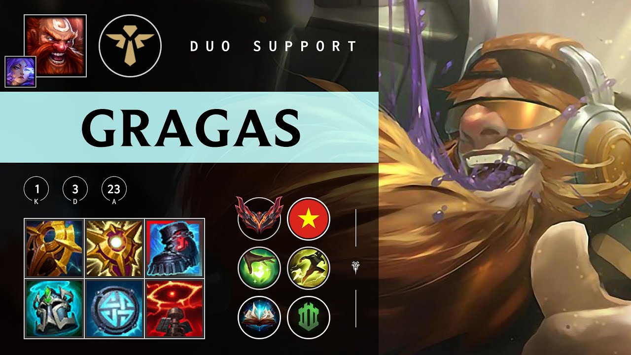 Gragas Support vs Alistar - VN Grandmaster Patch 25.22