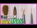 👉Como USAR, LIMPIAR y REPARAR tus PINCELES de Uñas Acrílicas 🖌 (SISTEMA de 3 Pasos para su CUIDADO)