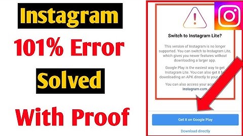 switch to instagram lite error problem solve |how to fix switch to instagram lite problem solve