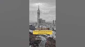 هزاع الشبلي || سورة الماعون مرفق ترجمة الآيات بالإنجليزي مع الصيني