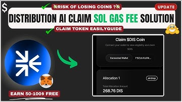 Distribute AI Airdrop Claim Guide  | Solana Gas Fee & Claim Problem Solution Full Process