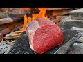 Steak on Hot Stone 🔥| Open Fire Cooking ASMR 🥩🌲