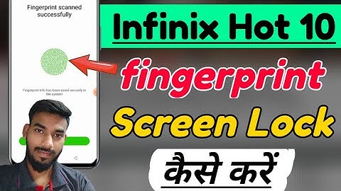 Infinix Hot 10 me fingerprint lock kaise lagaye | how to set fingerprint lock in Infinix Hot 10