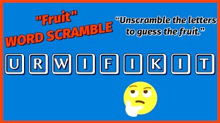 Fruit Word Scramble | Guess The Fruit screenshot 2