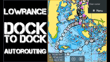 Navionics Dock to Dock AutoRouting on Lowrance Simrad B&G
