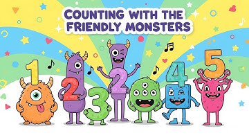 Counting with the Friendly Monsters 👾🔢 | Fun Numbers Learning for Kids | Animagic Studio