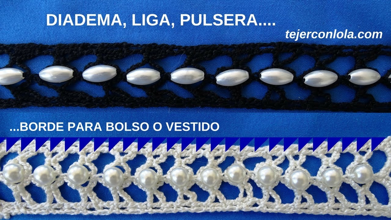 ENCAJE A GANCHILLO CON ABALORIOS 