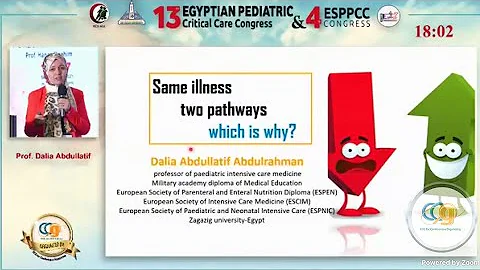 Same illness two pathways which is why?  Prof. Dalia Abdellatif