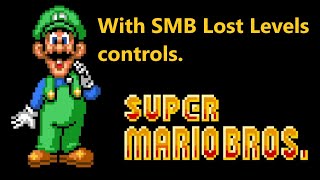 (SM All-Stars) Super Mario Bros. as Luigi (w/ Lost Levels controls, no warp zones)
