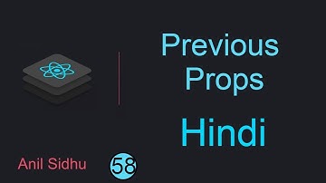 React tutorial in Hindi #58 Previous Props with Hooks