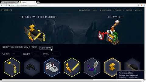 Etherbots BETA Gameplay Robot Duel