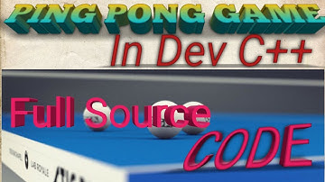 Ping Pong Game Using C++, project work in c++|| Dev C++ ||Full source Code|| Best seminar topic.