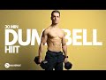 30 min intense full body hiit workout with dumbbells  no repeat  abs