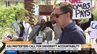 ASU protestors discuss arrest of peers, staff during ProPalestinian protest
