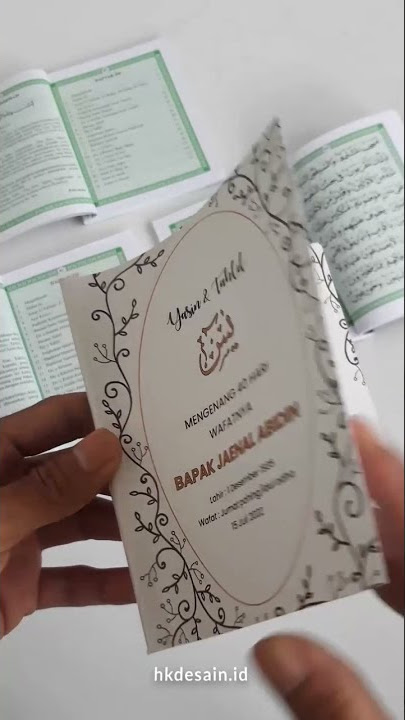 Buku Yasin dan Tahlil Lengkap Foto ALmarhum