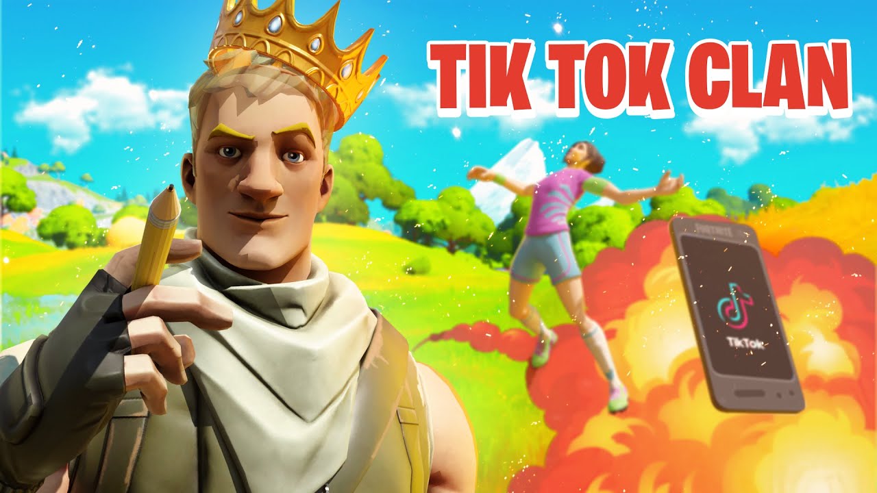 I tried out for a TIKTOK Clan as a FAKE DEFAULT SKIN in Fortnite ...
