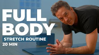 20 Min Full Body Stretch Routine for Flexibility: Limber Up Hips, Spine, Inner Thighs!