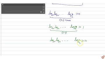 The domain of the function `y=log_10log_10log_10 log_10 x is .....n` times ......